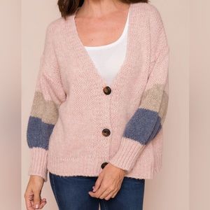 Suzy D boyfriend cardigan O/S Rose